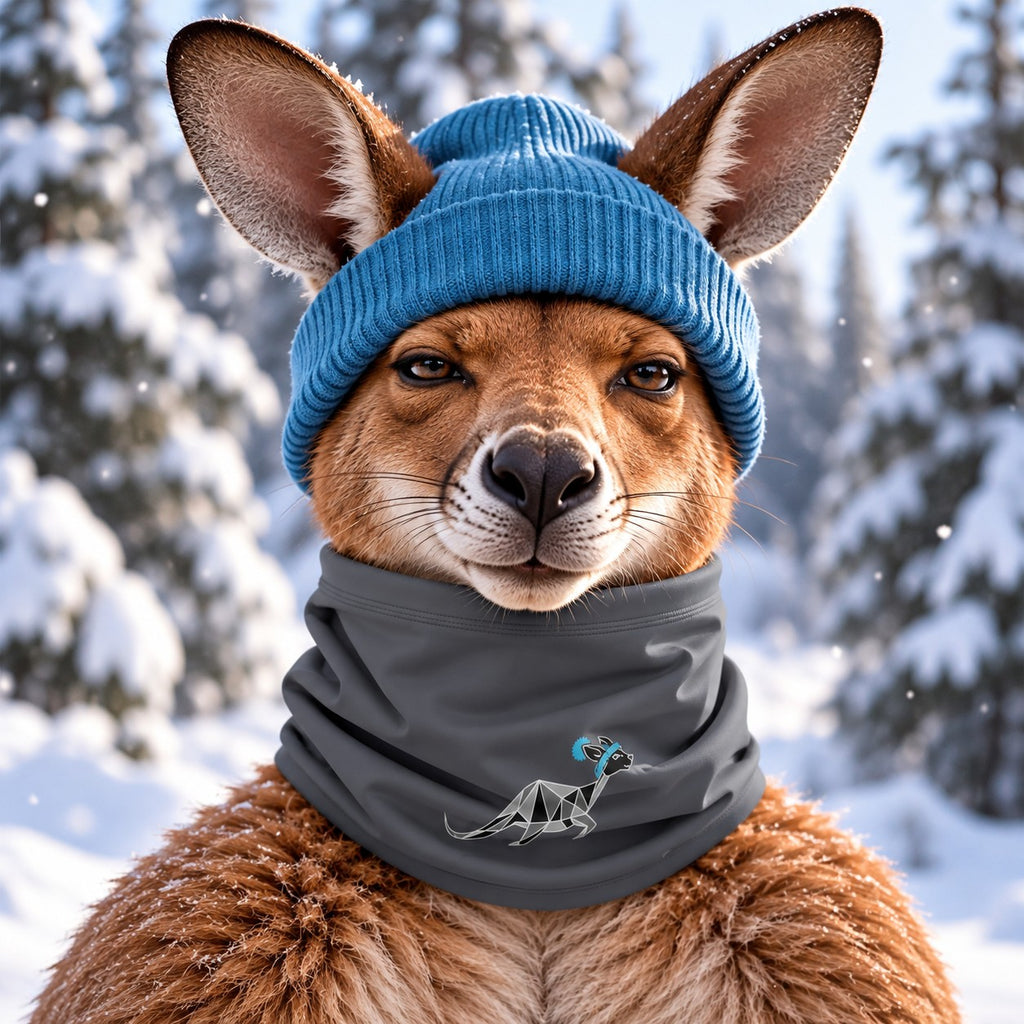 Z-Roo Kangaroo Winter Neck Gaiter – Charcoal Grey