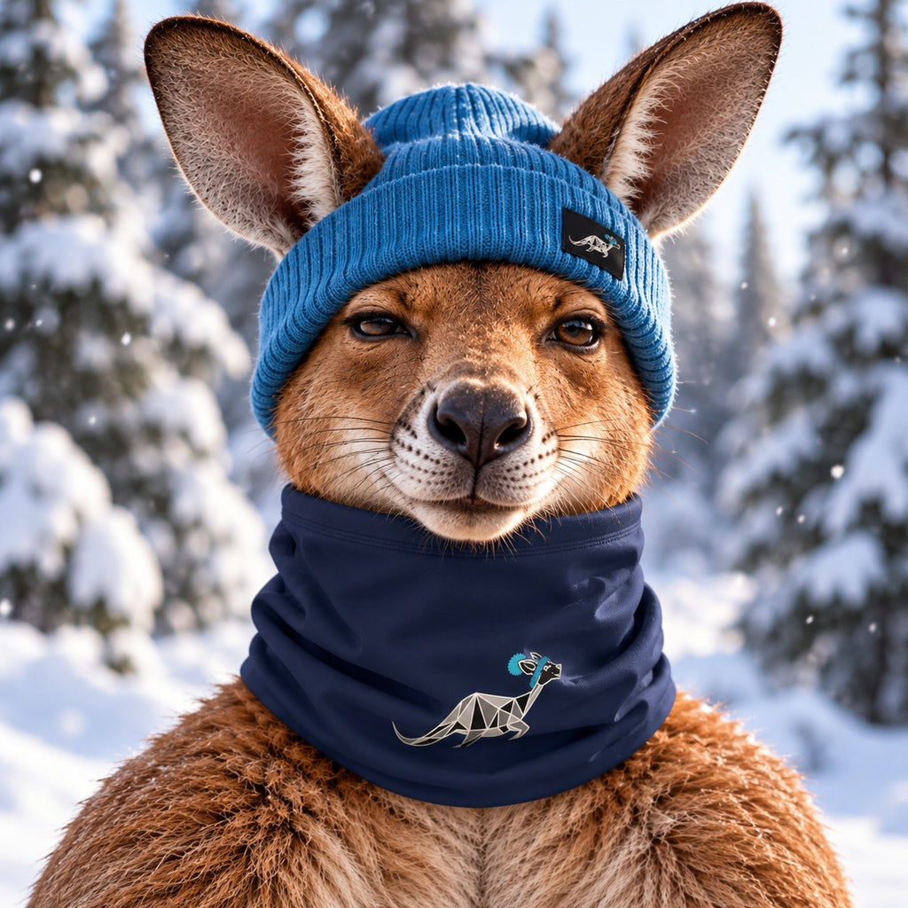 Z-Roo Kangaroo Winter Neck Gaiter – Navy