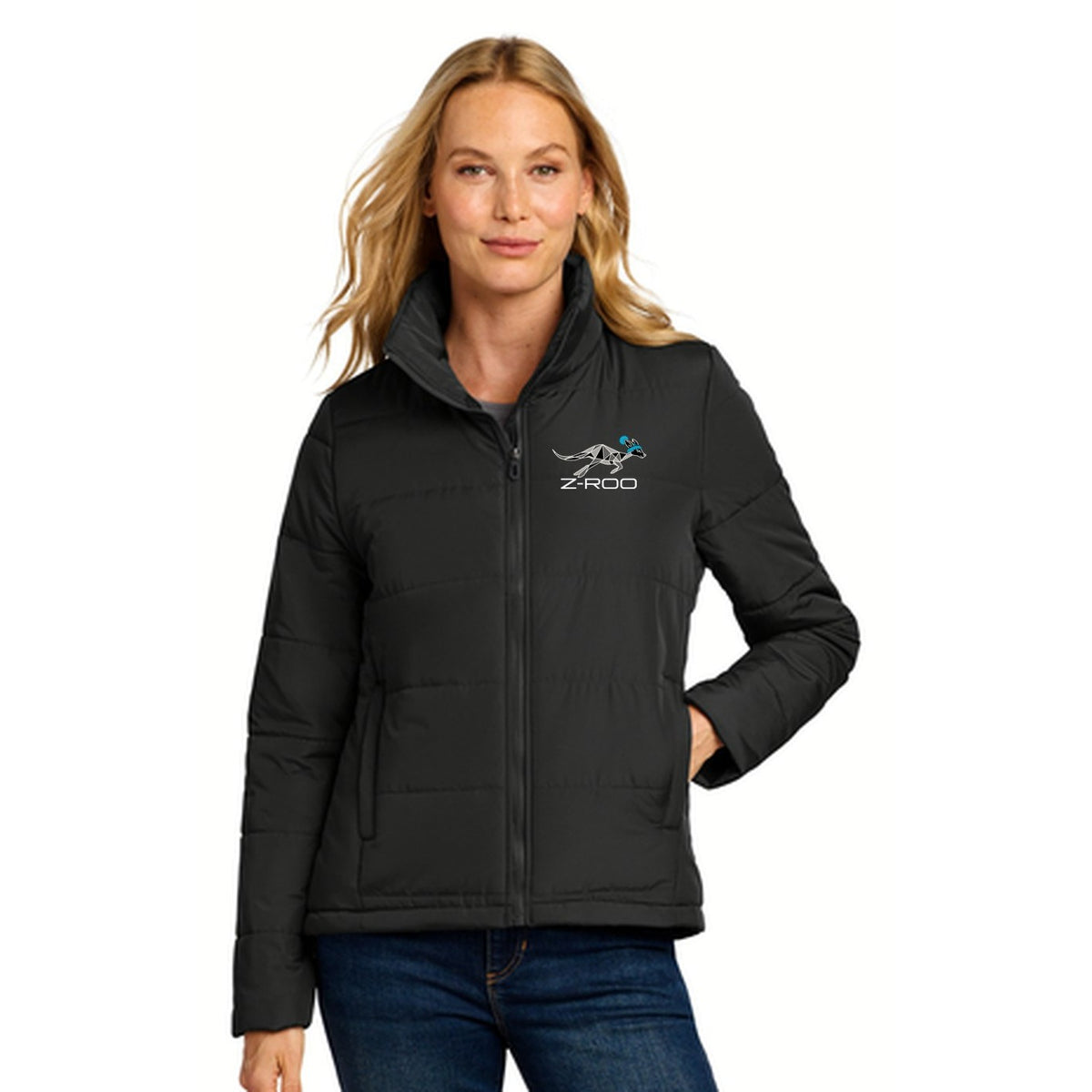 Z-Roo women's puffer jacket – Deep Black