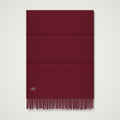 Z-Roo logo cashmere-feel scarf in burgundy